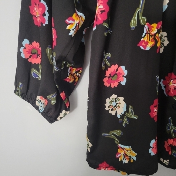 Tucker for Target Floral Print Button Down Blouse - Picture 5 of 10